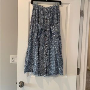 ASOS Blue Floral Skirt
